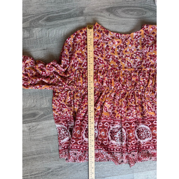 Free People Lorriane Tiered Kimono with Bonus Tank Small Boho Hippie Flowy NWOT - Picture 9 of 11